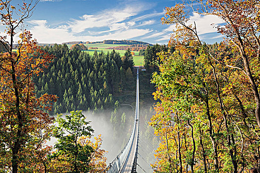 吊桥,莱茵兰普法尔茨州,德国