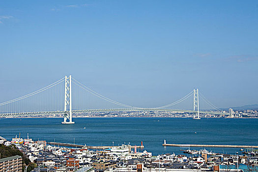 桥,珍珠,海峡,日本,亚洲