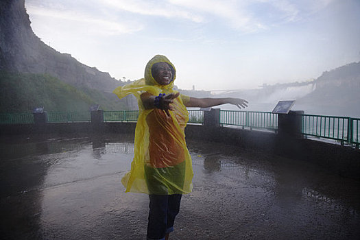 女人,尼亚加拉瀑布,安大略省,加拿大