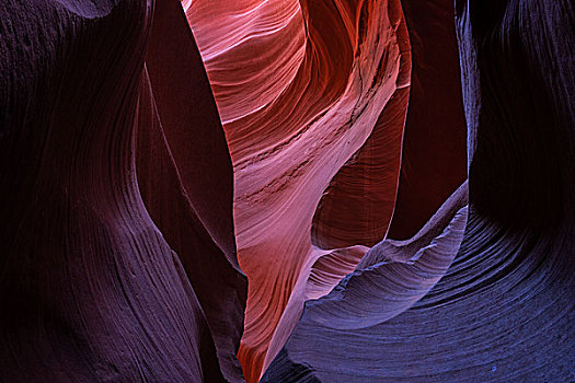 彩色,沙岩构造,羚羊谷,狭缝谷,页岩,亚利桑那,美国,北美