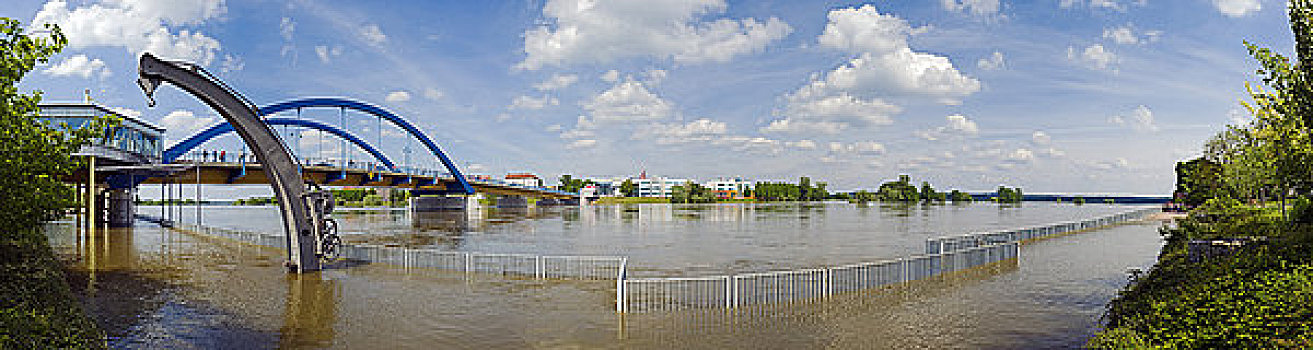 洪水,历史,起重机,德国,波兰