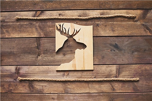 鹿,切,木板