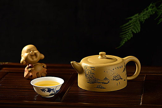 紫砂茶壶茶杯茶具方壶茶文化茶艺茶宠小和尚