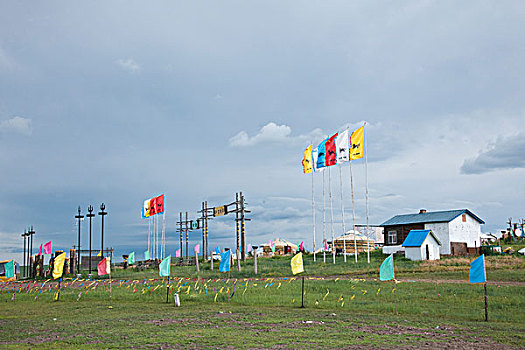 内蒙古呼伦贝尔额尔古纳根河湿地边的弘吉刺部
