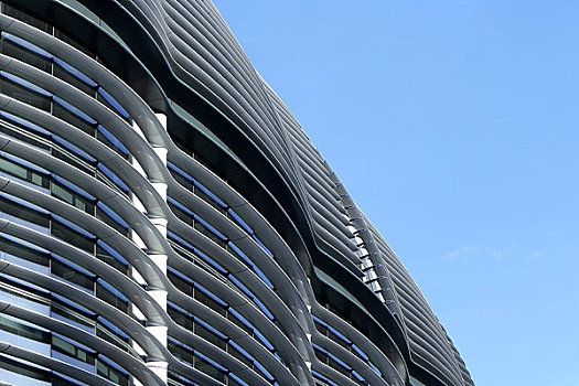 伦敦,英国,2009年,特写,外景,建筑正面,节能,纤维,材质,清晰,蓝天