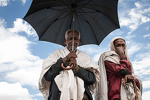 防护,伞,太阳,埃塞俄比亚,非洲