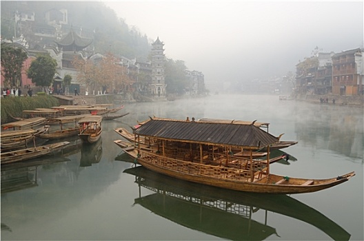 风景,河