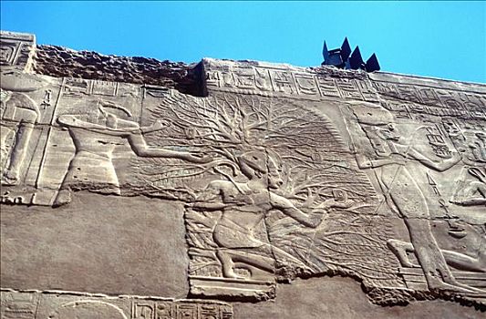 拉美西斯二世,生活,卡尔纳克神庙,埃及,公元前13世纪,艺术家,未知