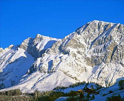 山,贝希特斯加登,阿尔卑斯山,萨尔茨堡,奥地利,欧洲