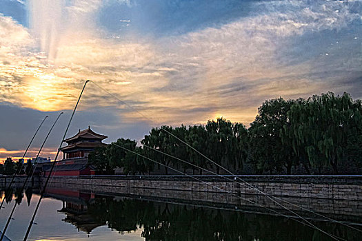 故宫,护城河,神武门