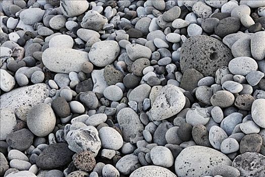 圆,石头,海滩,马德拉岛,葡萄牙