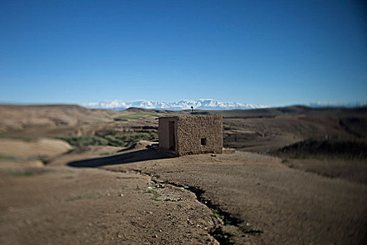 粘土,房子,大阿特拉斯山