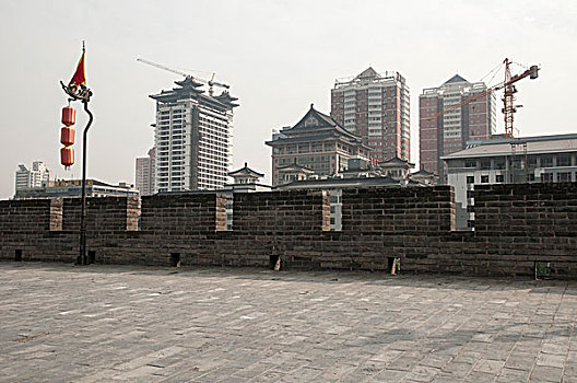 西安古城墙建筑