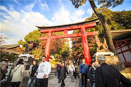 伏见稻荷大社,神祠,京都,日本