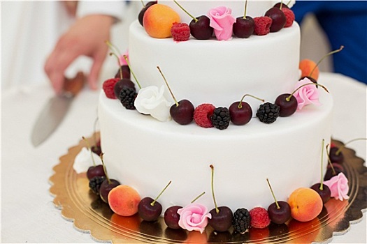 婚礼蛋糕,水果