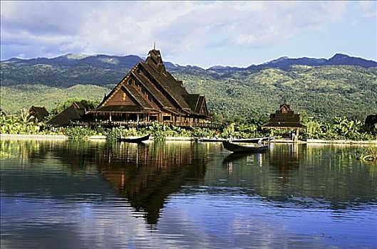公主,酒店,茵莱湖,缅甸