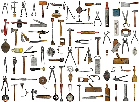 旧式,工具,器具
