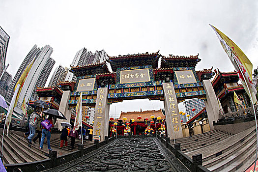 香港,旅游,景点,黄大仙儿,庙宇,香火,游客,烧香,拜佛,宗教