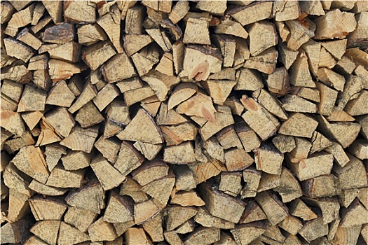 木柴,整洁,一堆