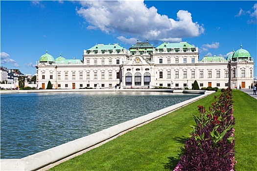 花坛,美景宫,维也纳