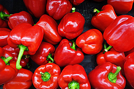 红菜椒,农民,市场