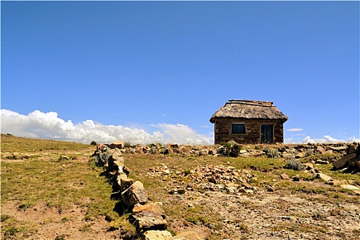 砖坯,农舍,乡村,玻利维亚