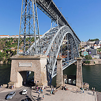 桥,世界遗产,上方,杜罗河,欧洲,波尔图,区域,葡萄牙