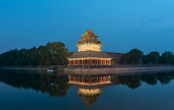 北京故宫角楼夜景