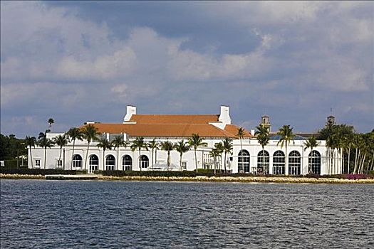 博物馆,水岸,棕榈海滩,佛罗里达,美国