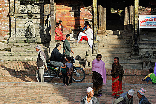 人,巴克塔普尔,加德满都山谷,尼泊尔,亚洲