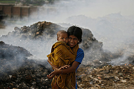 世界,健康,白天,全球,孟加拉,孩子,环境,达卡,四月,2007年