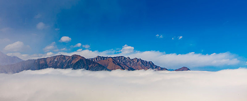 西岭雪山大雪的美丽风景