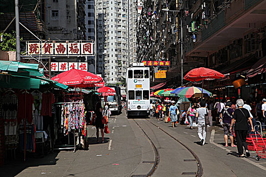 香港有轨电车与市场