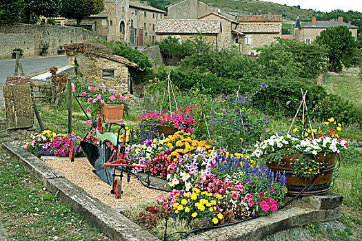 花坛,乡村,酒乡,勃艮第,法国