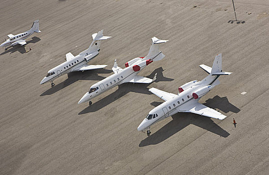 私人喷气机,飞机跑道,拉斯维加斯,内华达,美国