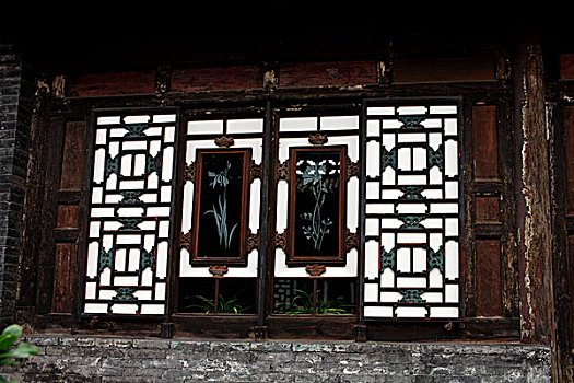 古建筑的窗