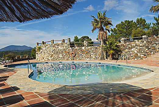 游泳池,马拉加,安达卢西亚,西班牙