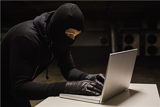 盗窃,书桌,黑客攻击,笔记本电脑