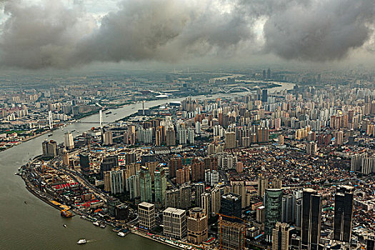 上海市区俯瞰