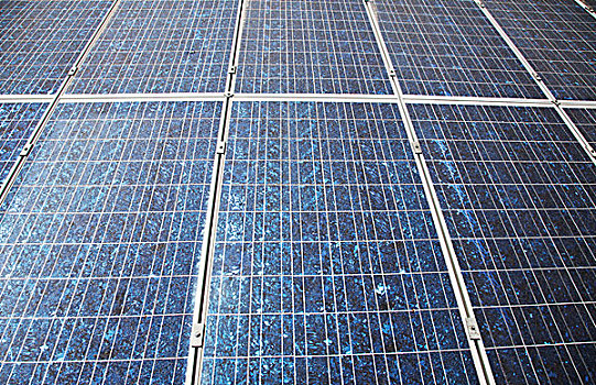 太阳,发光,太阳能电池板