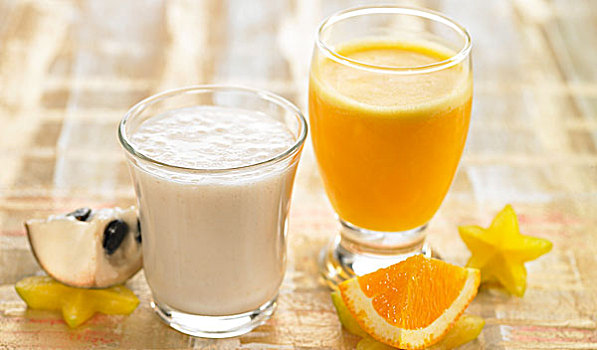 玻璃,果汁,橙汁