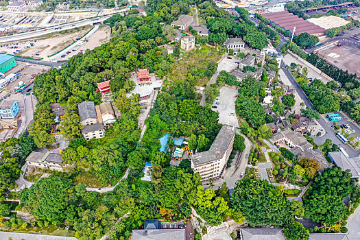 航拍福州马尾船政文化旅游景区马限山公园中国船政文化博物馆