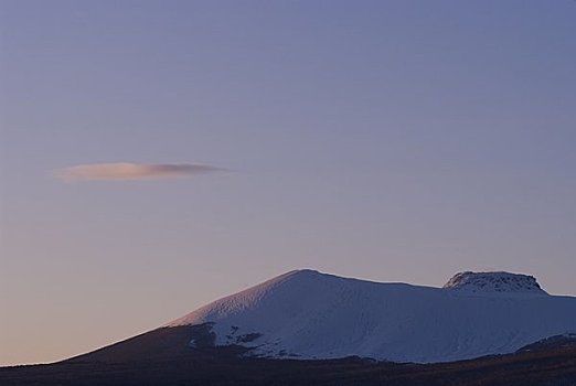 山,冬天