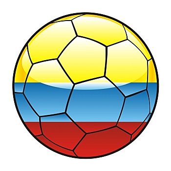 哥伦比亚,旗帜,足球