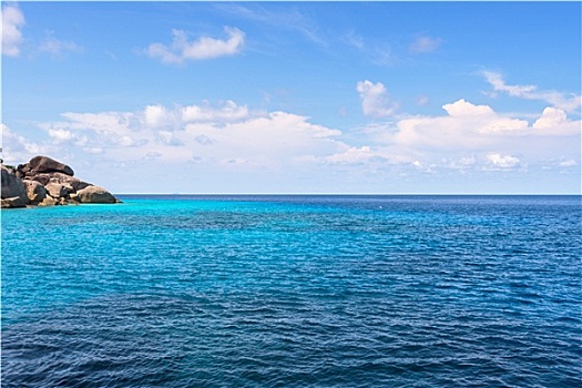 小岛,蓝色海洋,苏梅岛,西米兰