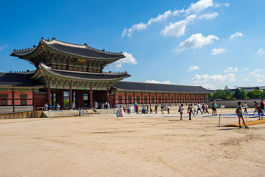韩国首尔景福宫兴礼门景观