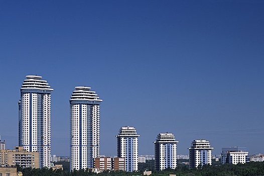 塔,公寓,莫斯科,俄罗斯