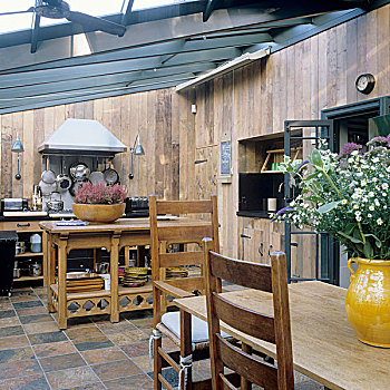 厨房,木头,天花板,温室