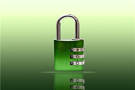 绿色,密码锁