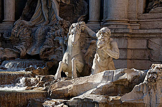 雕塑,喷泉,罗马,拉齐奥,意大利,欧洲